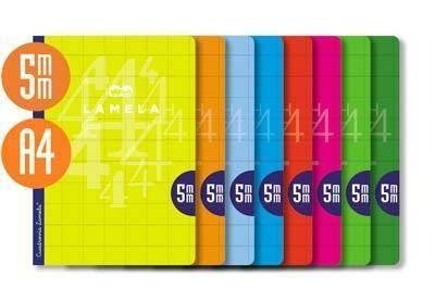 Imagen orientativa: Libreta grapada Lamela 06A4005 A4 50 hojas cuadrovía 5mm
