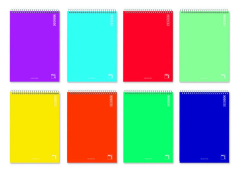 BLOC ESPIRAL FOLIO 80H 60GR HORIZONTAL 8MM