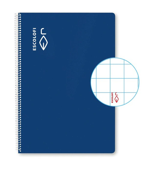 BLOC ESPIRAL FOLIO CUADRO 6X6 50 HOJAS 70GR