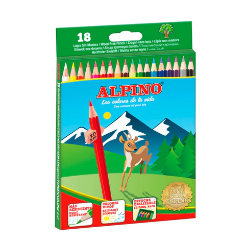 LAPIZ ALPINO 18 COLORES WF 656 LARGO