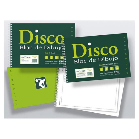 Imagen orientativa: BLOC DIBUJO FOLIO DISCO 170R CON RECUADRO E