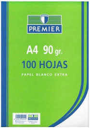 Imagen orientativa: RECAMBIO LISO PREMIER A4 100 HOJAS PAPEL 90