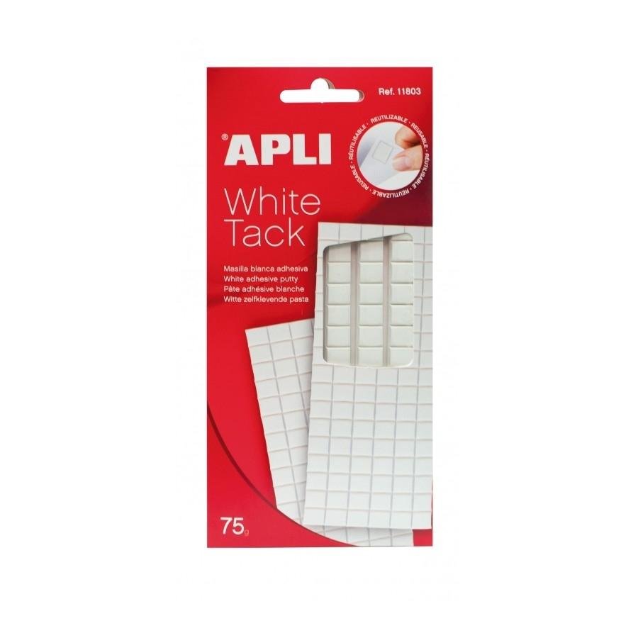 Imagen orientativa: Pincha Apli 11803 masilla tack precortada blanca 75g